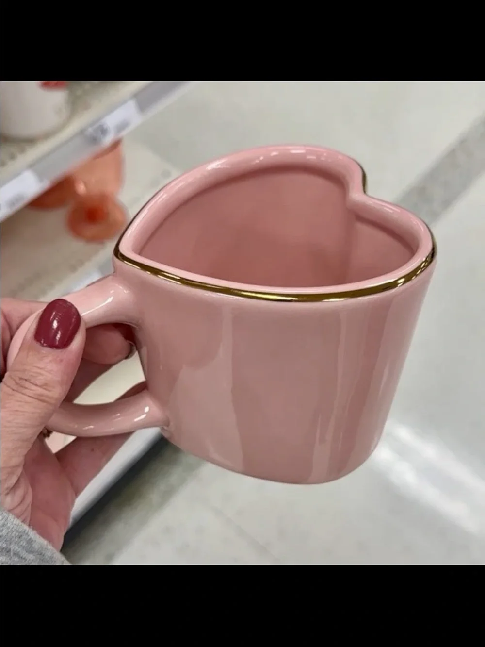 Pink heart mug target threshold